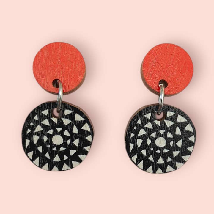 Aurinko Color Earrings Lavender/Yellow for wholesale by Törmi Design