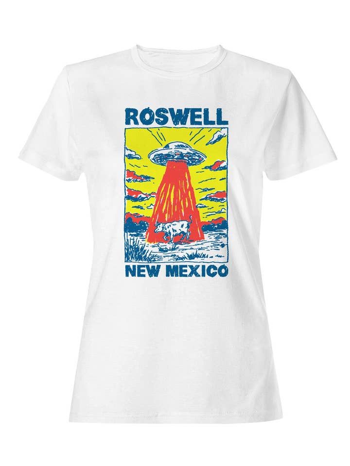 Roswell UFO Begegnung Design Damen T-Shirt für den Großhandel von TShirtGuys.com