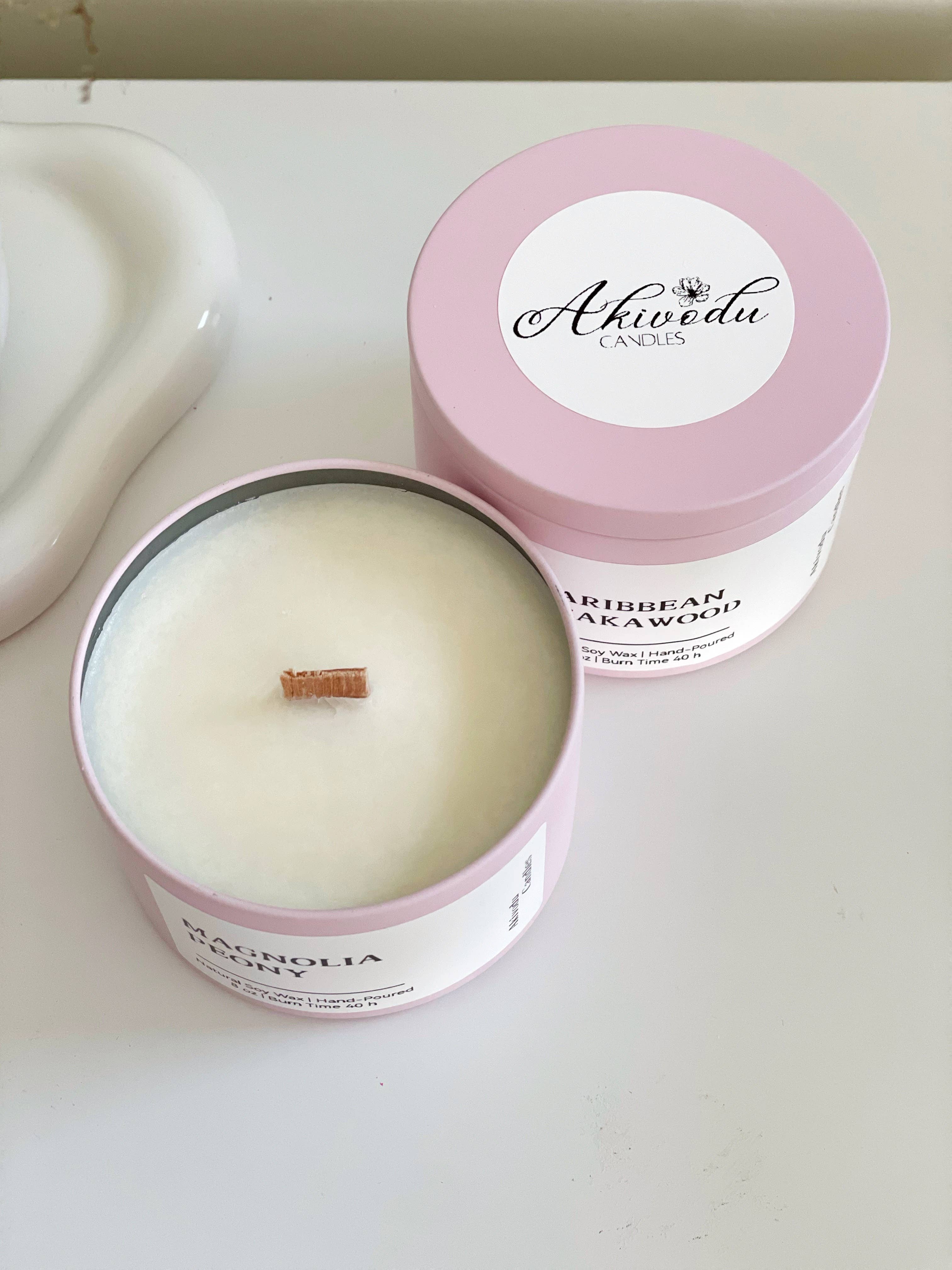 Akivodu Candles - Venta al por mayor Vela aromática de viaje - Vela de Madera de Primavera 8 oz - Múltiples Aromas de Primavera3