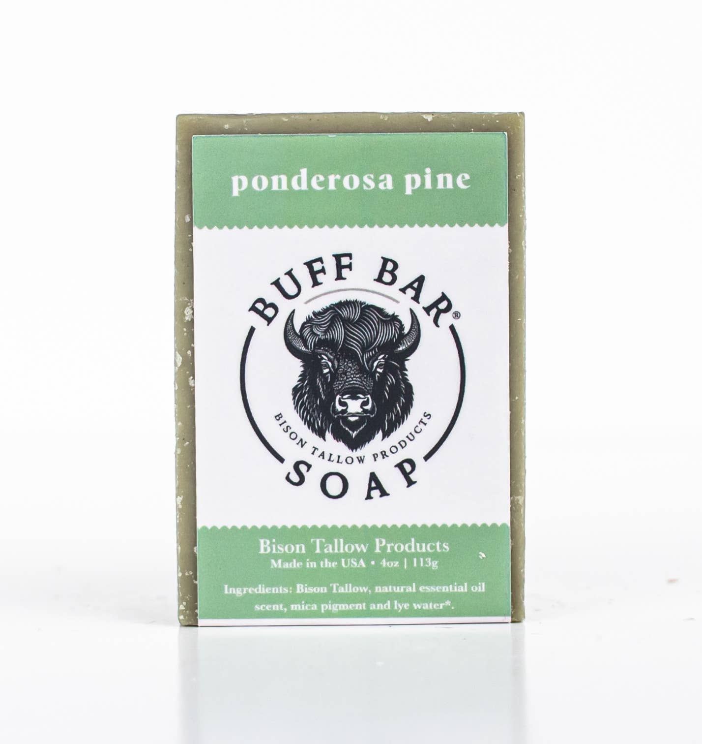 Big Crazy Buffalo - Wholesale Bar Soap - Ponderosa Pine Bison Tallow Soap Bar - 4oz1
