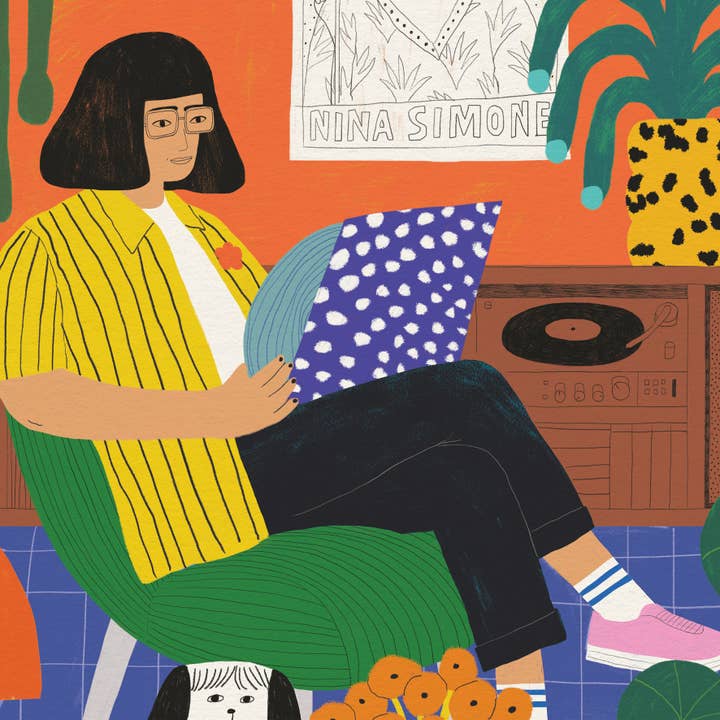 Dans Les Dents - Vendita all'ingrosso Poster - Stampa / Poster 30X40 CM - LA RAGAZZA CON IL VINILE - AFF221