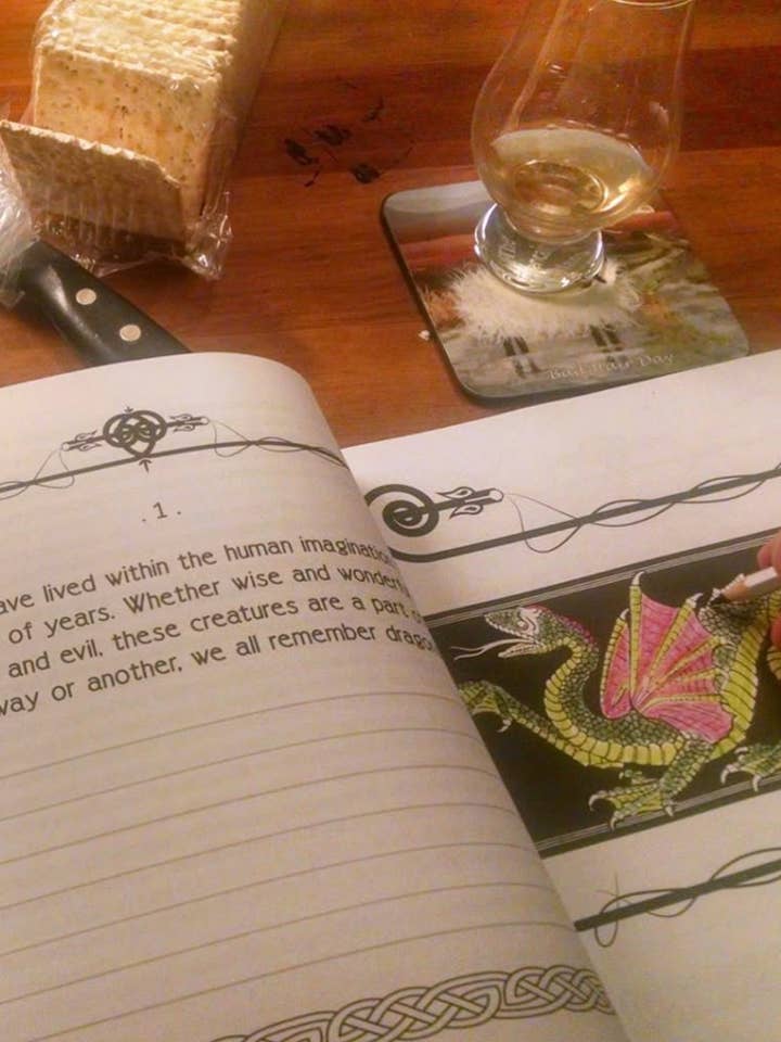 Kontemplatives Ausmalen: Drachen für den Großhandel von Anamchara Books