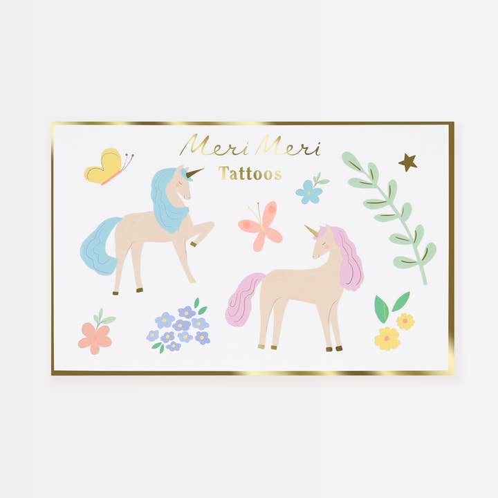 Meri Meri - Wholesale Temporary Tattoo - Kids - Unicorn Temporary Tattoos0