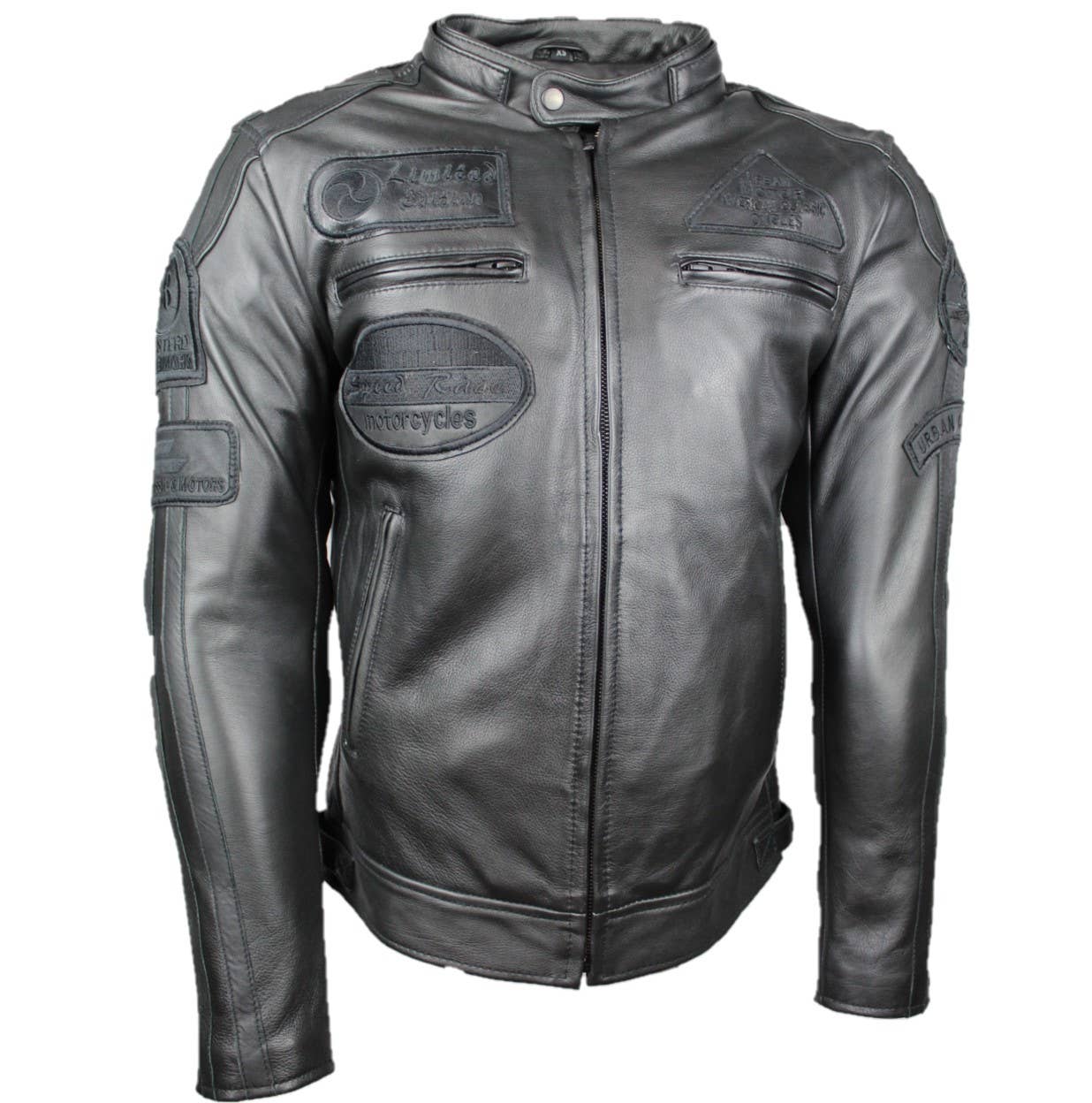 Urban 5884 Amsterdam | Leather jackets - Vendita all'ingrosso Giacca in pelle - Uomo - URBAN 5884 - GIACCA MOTO UOMO FIFTY EIGHT4