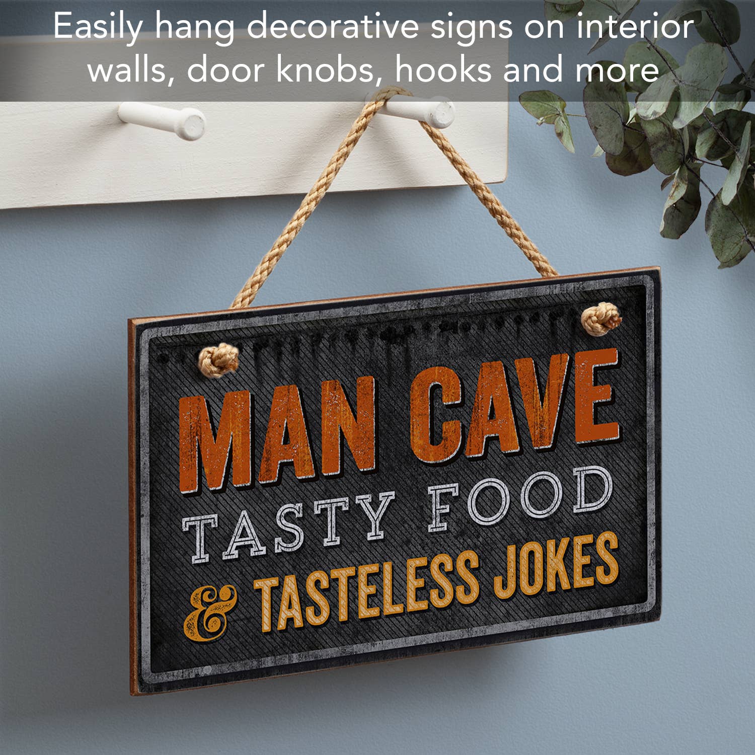 Conimar Promotions - Wholesale Sign - "Man Cave" Decorative Hanging Wood Wall Sign1