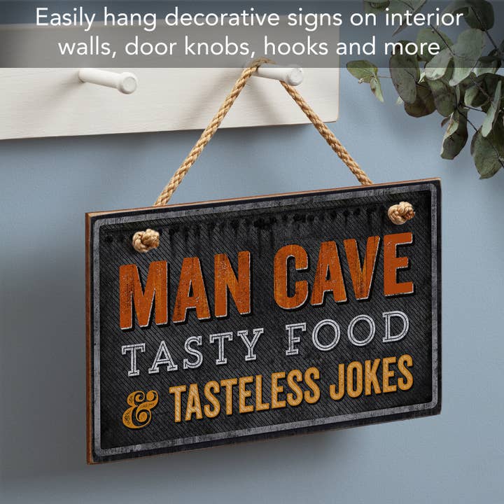 Conimar Promotions - Wholesale Sign - "Man Cave" Decorative Hanging Wood Wall Sign1