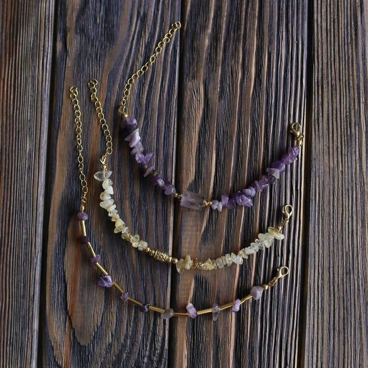 MIKE & Co. NEW YORK - Wholesale Jewelry Set - Women Gold-Plated Boho Bracelet Set 3Pcs