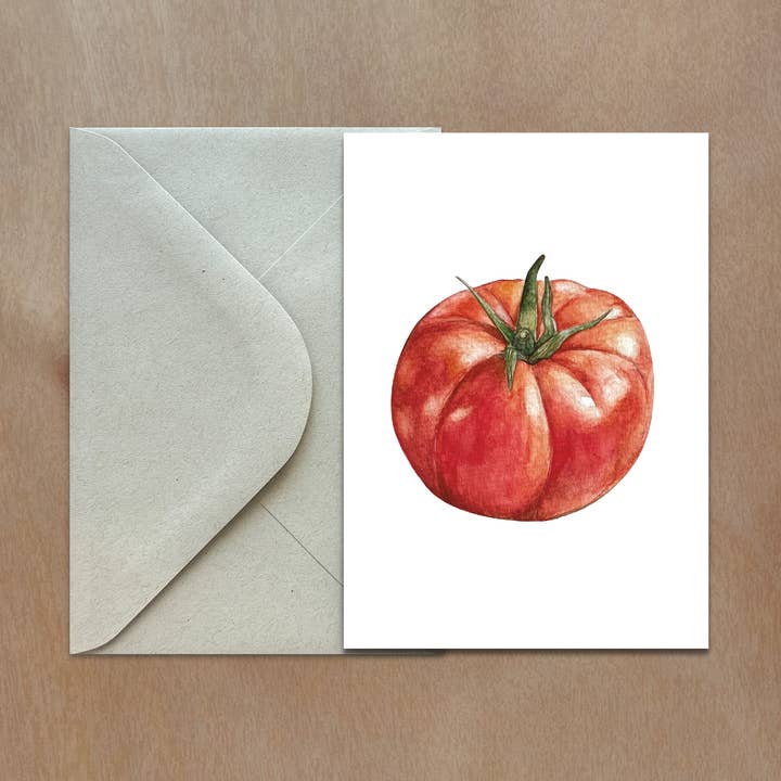 Rachael Bee Artwork - Wholesale Everyday Greeting Card - Heirloom Tomato Greeting Card0