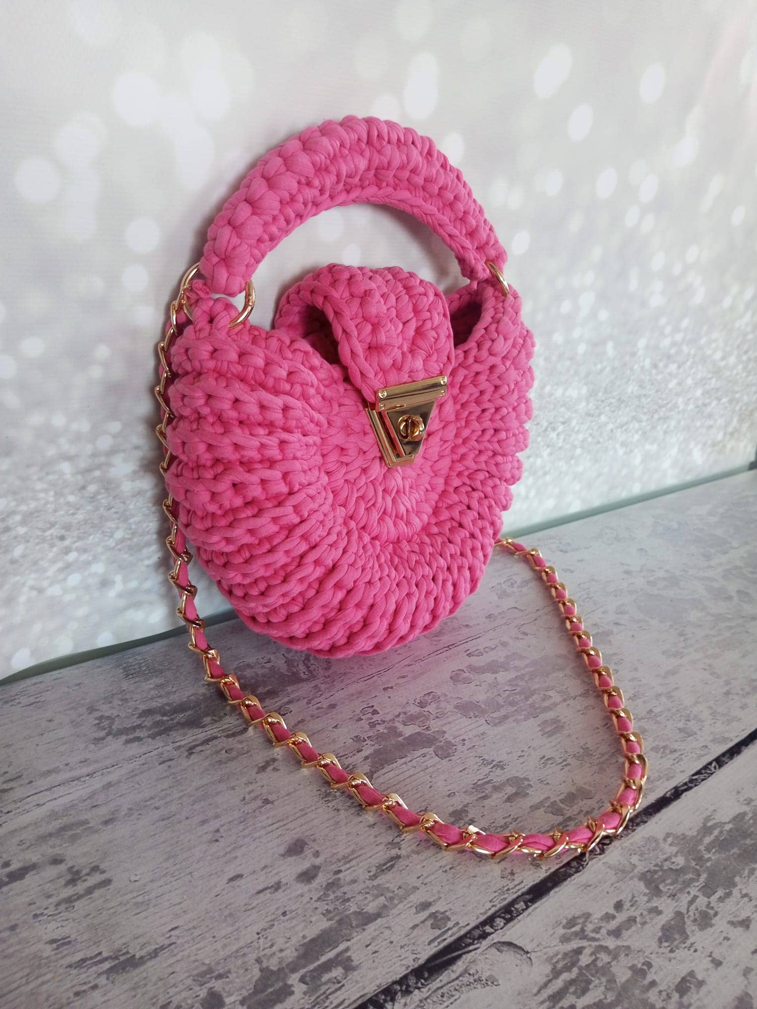 CHQEL - Wholesale Crossbody Bag - Women's - CHQEL Round Mussel  Crochet Handmade Model for Womens  1