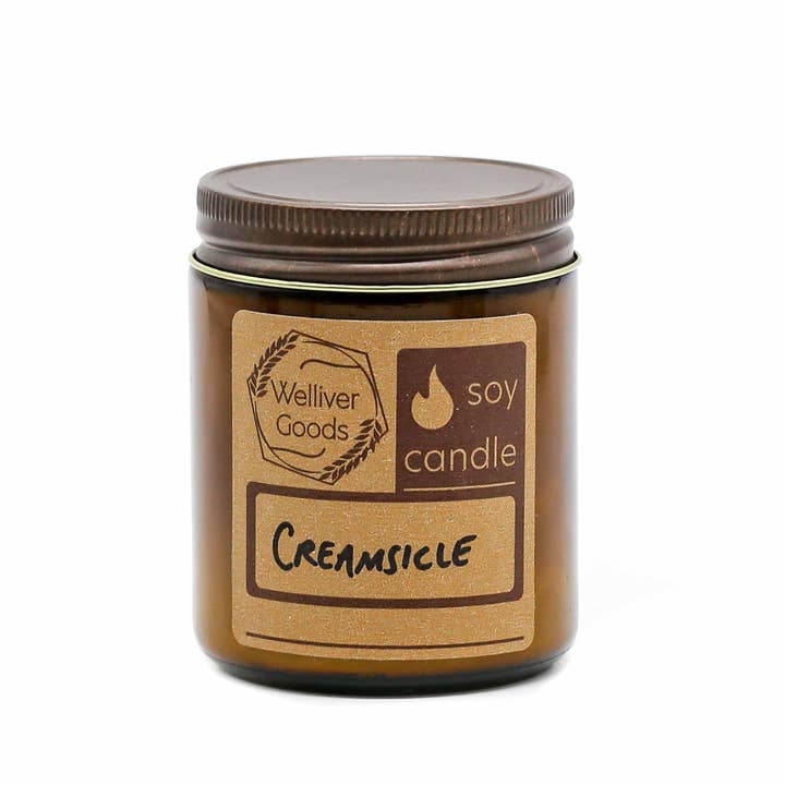 Candela in cera di soia - Creamsicle per la vendita all'ingrosso da parte di Welliver Goods