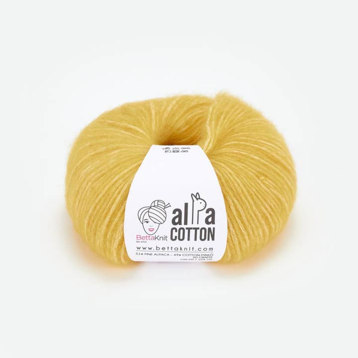 BettaKnit - Wholesale Yarn - Alpa Cotton, blown yarn in fine alpaca and makò cotton
