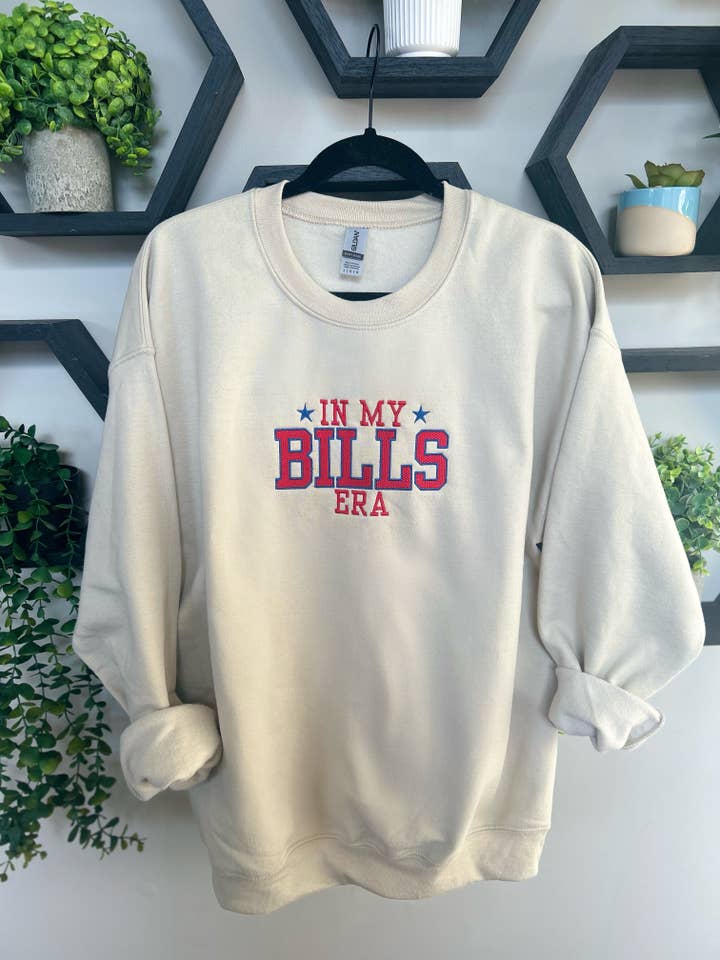 Rosie by Madison - Wholesale Graphic Sweatshirt - Unisex - Embroidered In My Bills Era Crewneck | Buffalo1