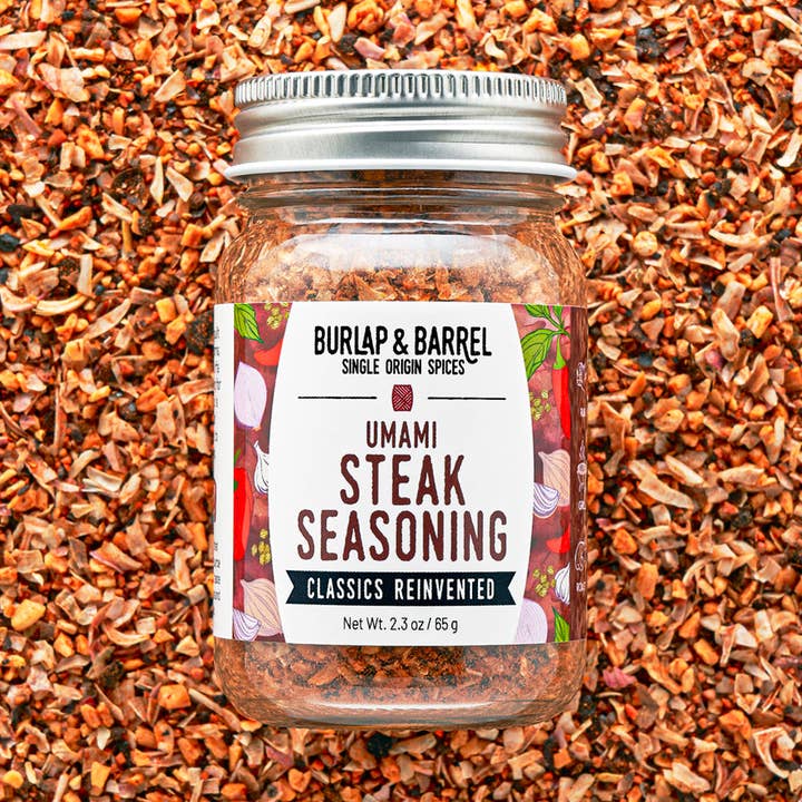Umami Steak Seasoning- Single Origin Spice & Seasoning Blend for wholesale by Burlap & Barrel