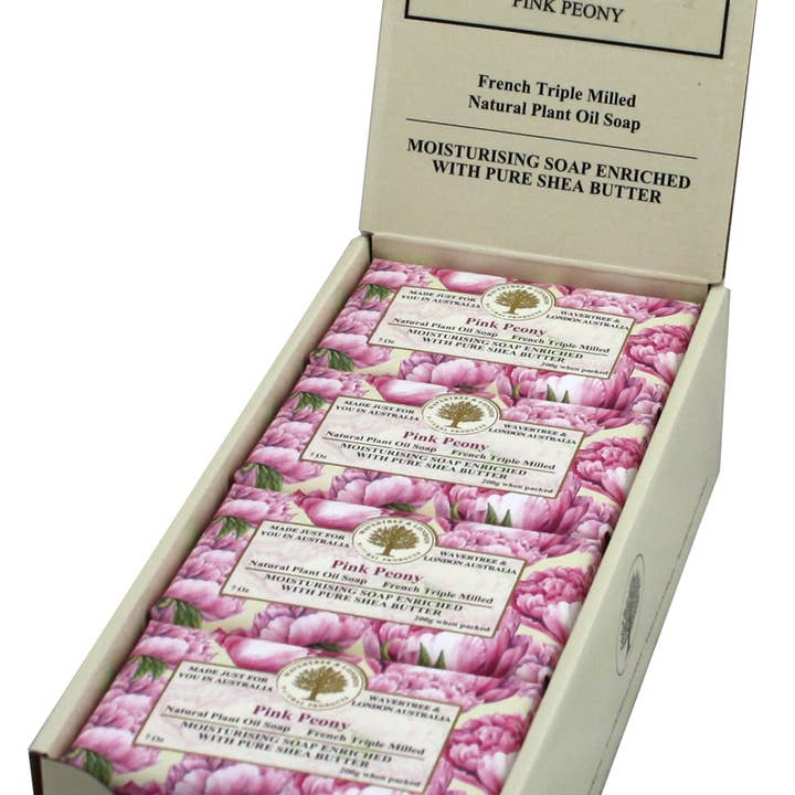 Wavertree & London - Wholesale Bar Soap - Wavertree & London Pink Peony Luxury Soap Bars1