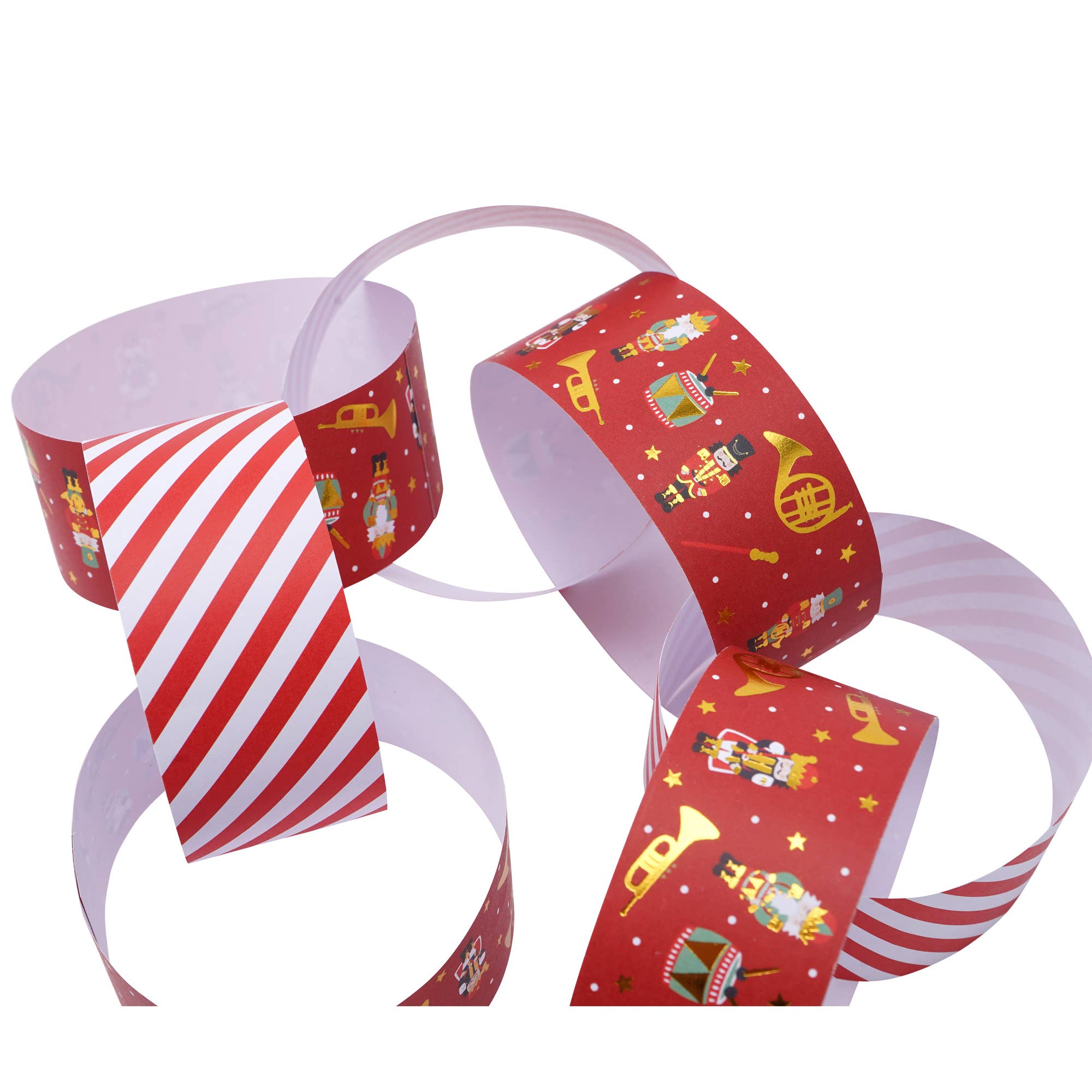 CGB Giftware - Wholesale Christmas Decoration - The Nutcracker Pack of 100 Paper Chains3