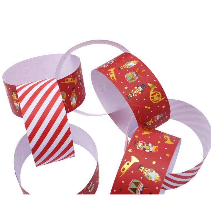 CGB Giftware - Wholesale Christmas Decoration - The Nutcracker Pack of 100 Paper Chains3