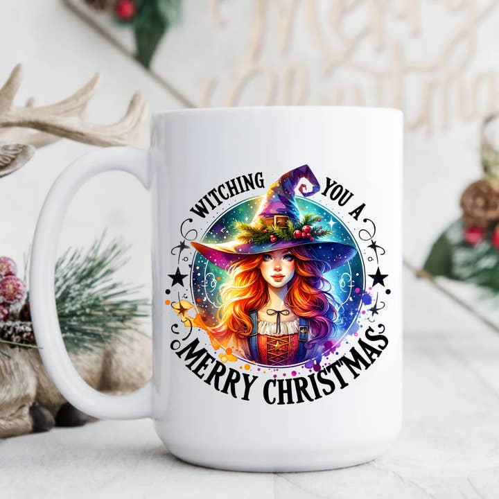 Witching You A Merry Christmas | Holiday Mug for wholesale by AromaSarapy