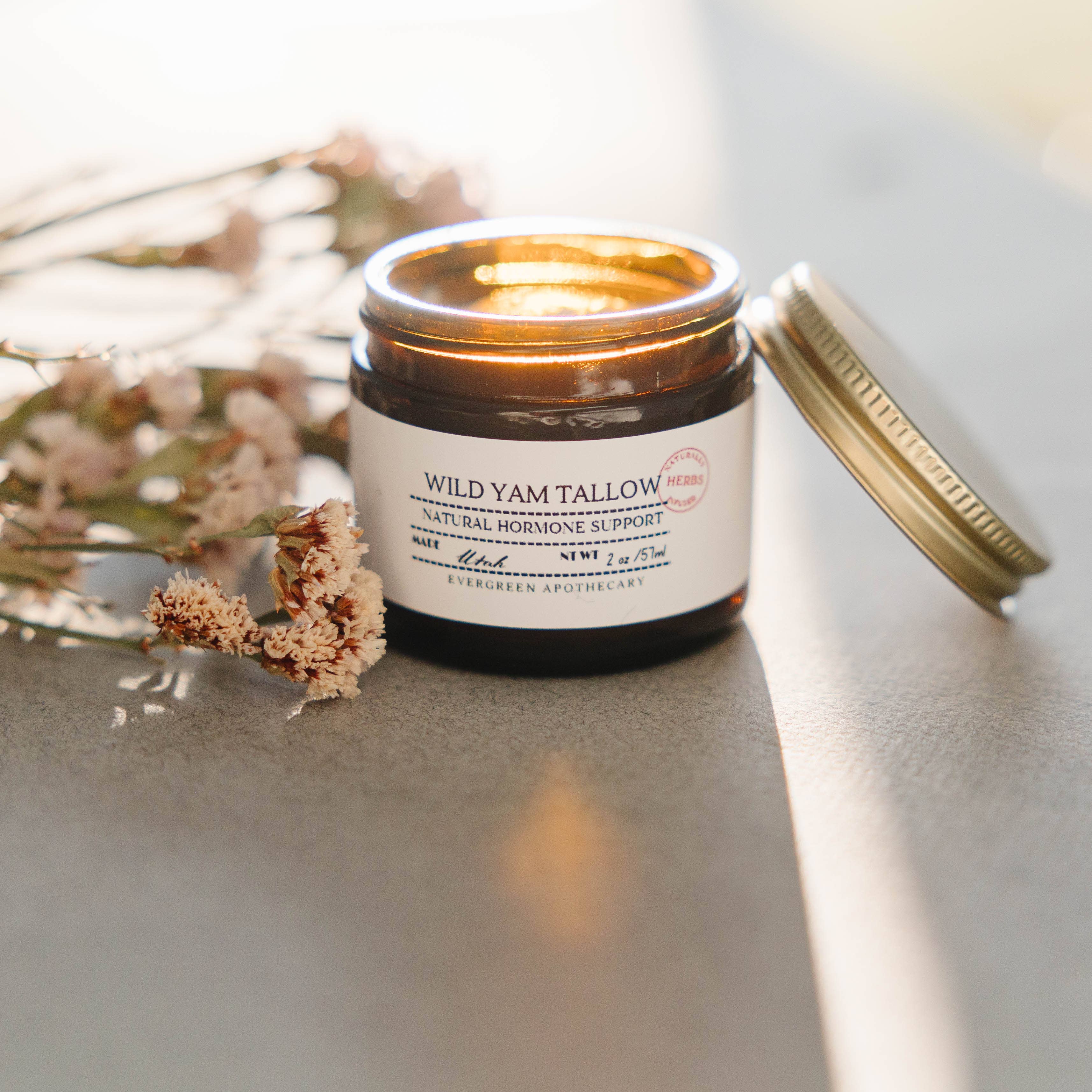 Evergreen Apothecary - Vendita all'ingrosso Unguenti/Balsami/Creme curative - Wild Yam Tallow (prodotto con sego di Lady May)