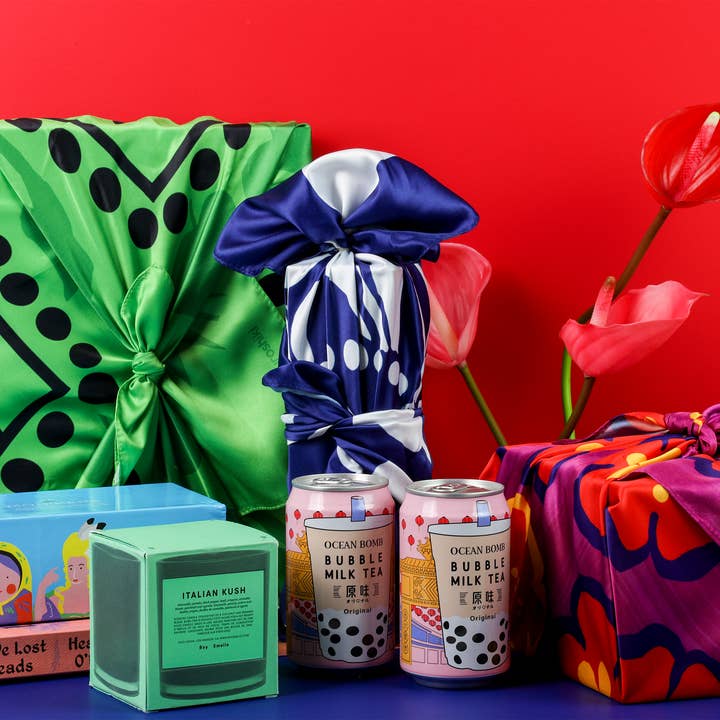 Keiko Furoshiki - Vendita all'ingrosso Carta da regalo in fogli - Panno da regalo giapponese in tessuto riutilizzabile Furoshiki2