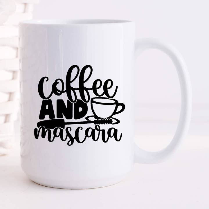 en Mascara koffiemokken van 15 oz voor wholesale door SheMugs