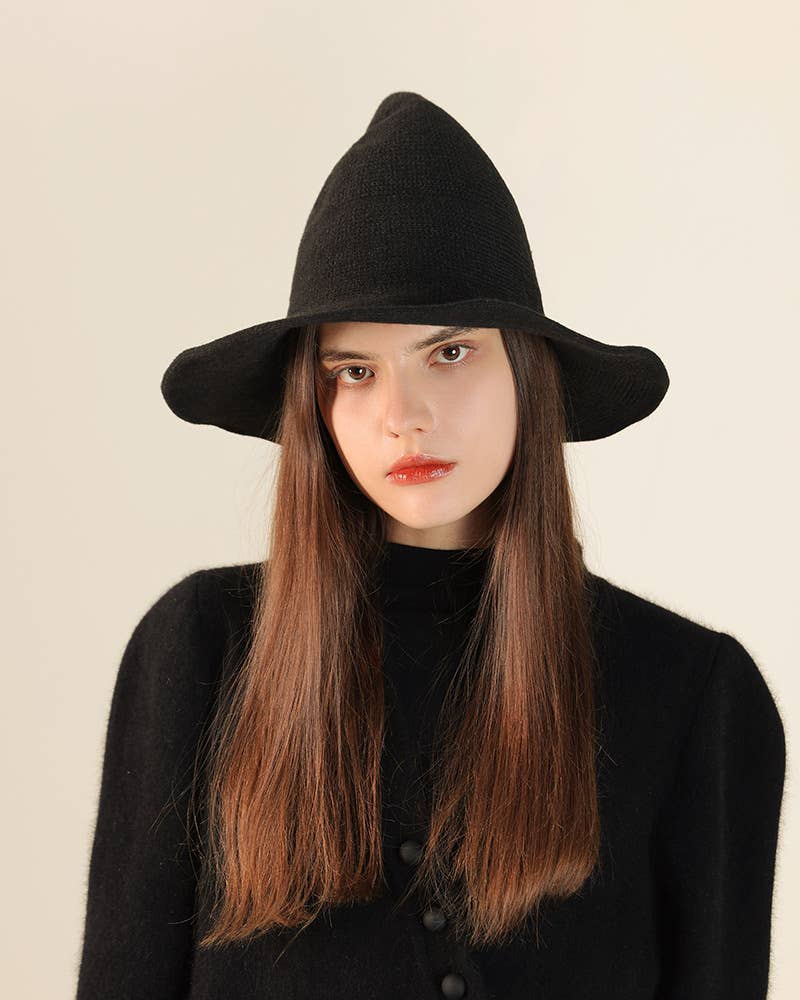 Lily Clothing - Wholesale Fedora - Women's - HALLOWEEN WOOLEN WITCH HAT WITH BIG BRIM2