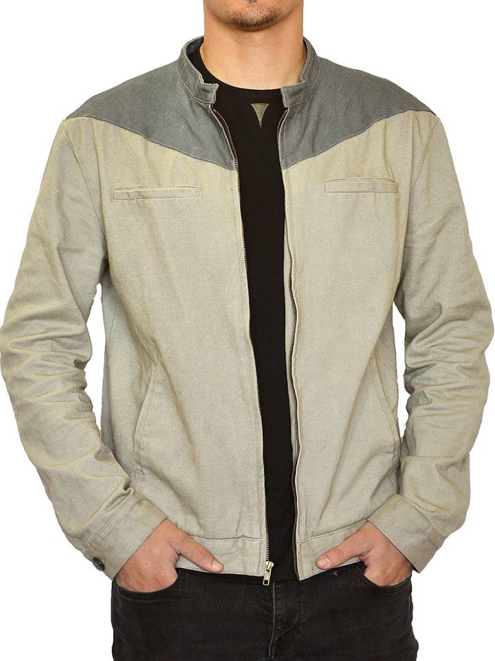 Casaco de Ganga SpearPoint® (Taupe Lavado e Cinza Escuro) por atacado de SpearPoint Apparel