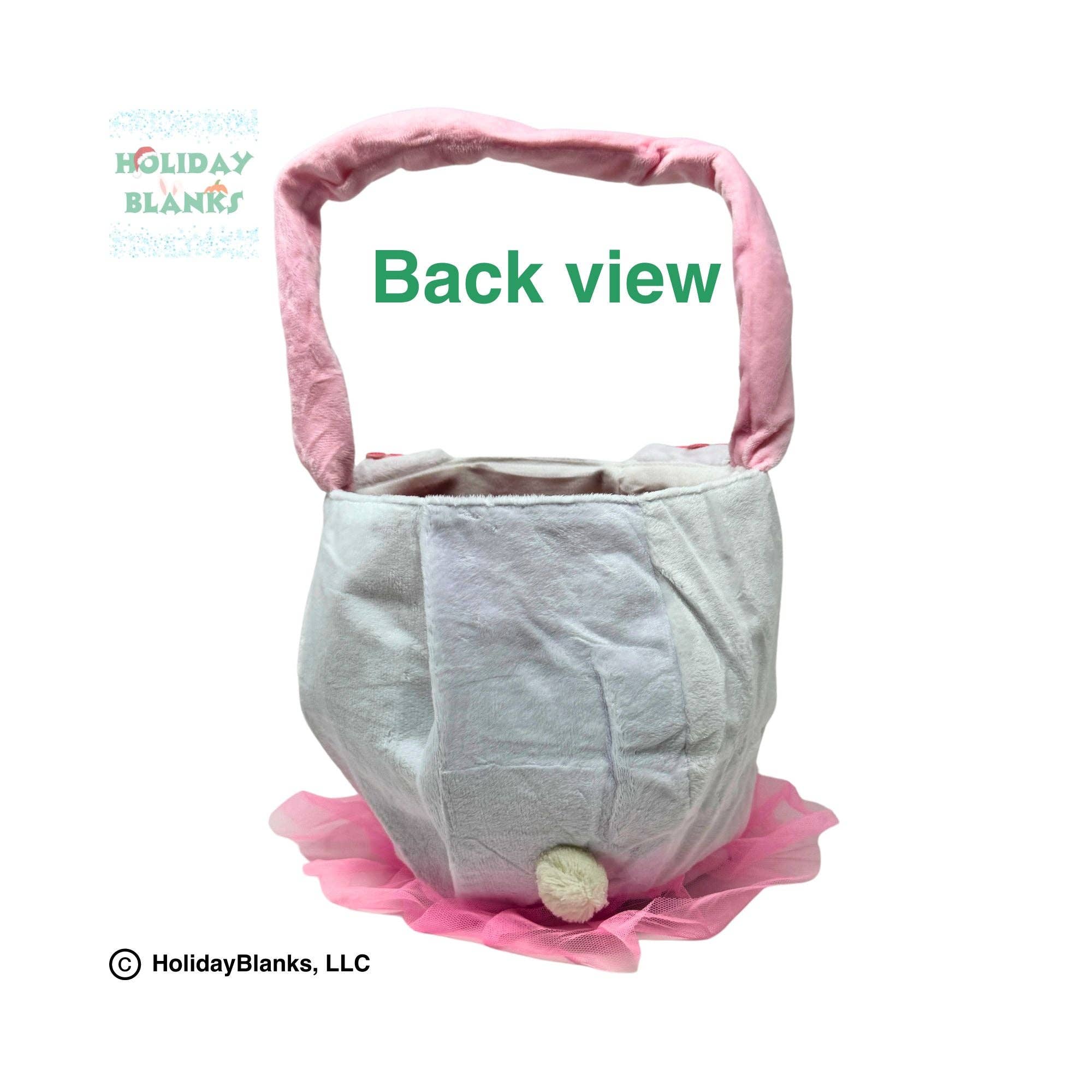 Holiday Blanks - Wholesale Basket - Kids & Baby - Easter Basket Blank Soft Sided Boy and Girl Bunny Bucket1