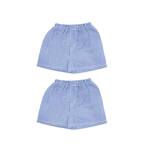 2 Pk Navy Seersucker Shorts 12-18M | Mint for wholesale by Mint