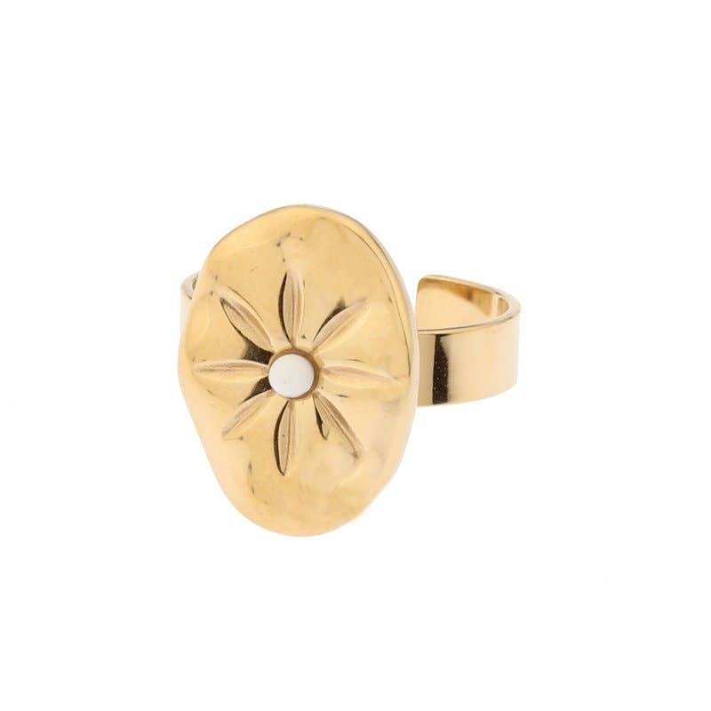 Sansira Jewelry - Wholesale Cocktail/Statement Ring - Gold Plated Natural Stone Ring