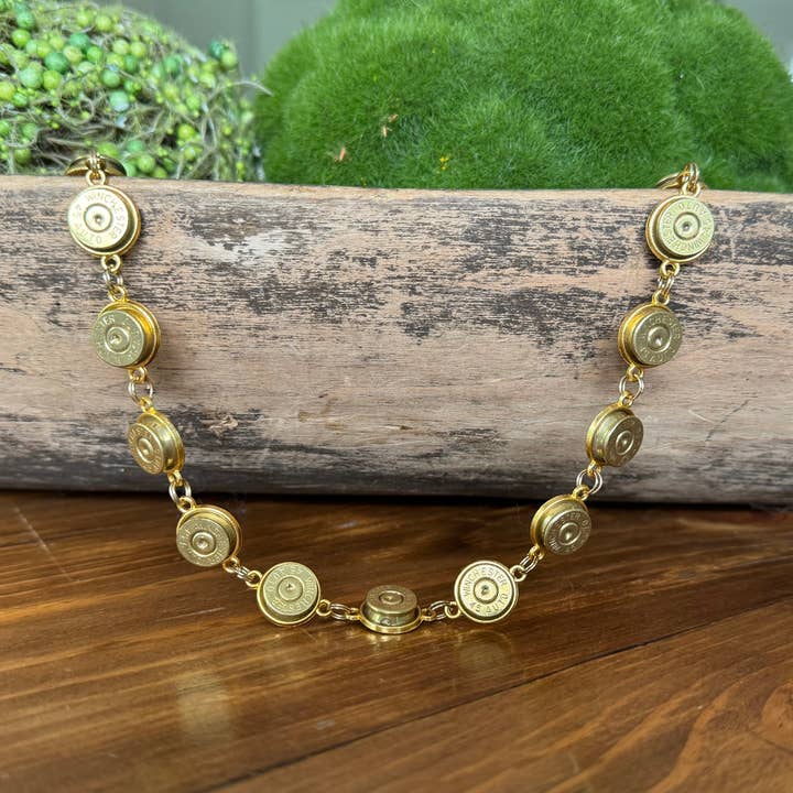 Polished Gold necklace for wholesale by Freedom Design Co.