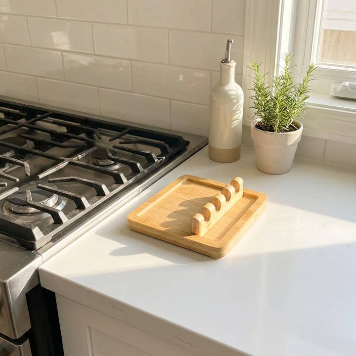 Repose-ustensiles en bambou | Meilleure vente cuisine pour la vente par Bamboo Switch