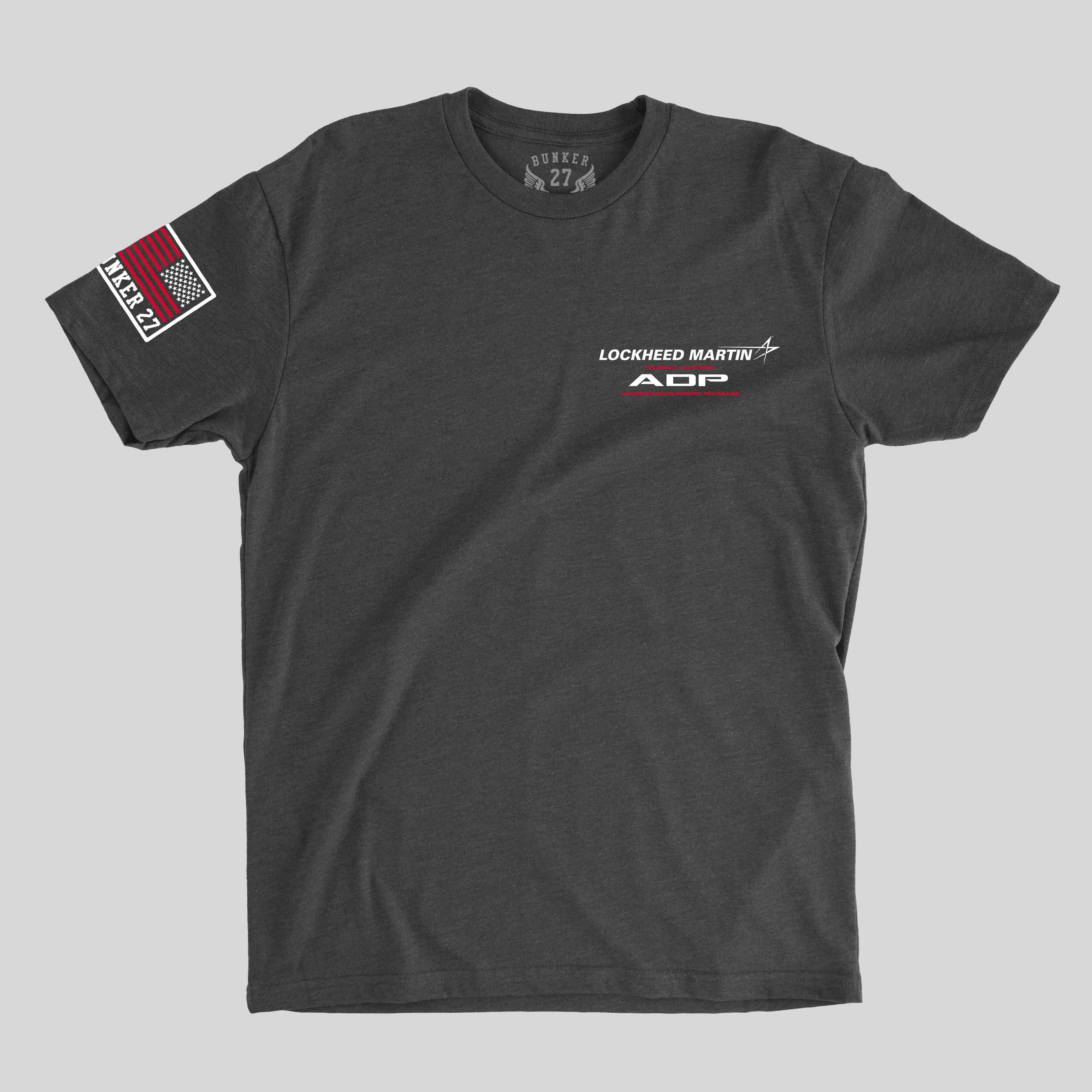 Charcoal Skunk Works T-Shirt for wholesale on Faire1