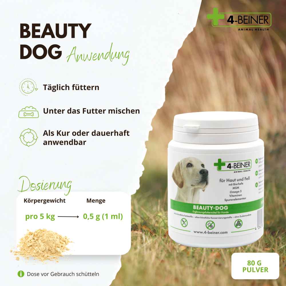 Kauartikel.com GmbH - Wholesale Pet Supplement - Dog - 4-legged beauty dog 80g3