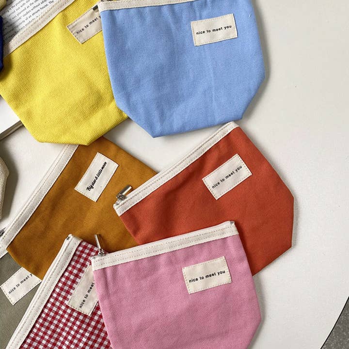 Funkyrel® Atzbranding Limited - Wholesale Coin Purse - Women's - Cosbai - Minimalist Small Canvas Cardholder Pouch & Coin Purse11