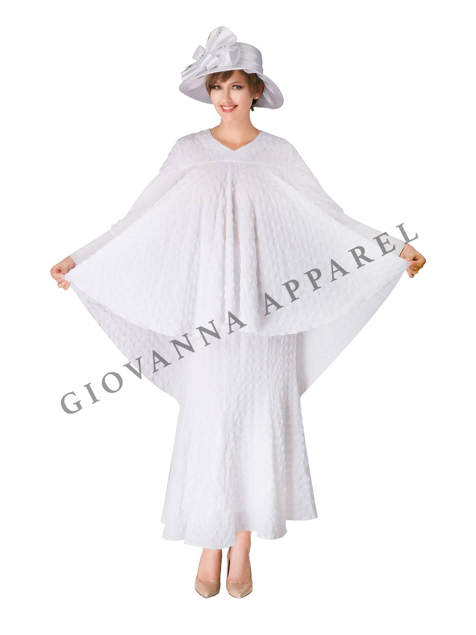 Giovanna - Vendita all'ingrosso Completo top e gonna - Donna - Set top e gonna svasati popcorn 2 pezzi8