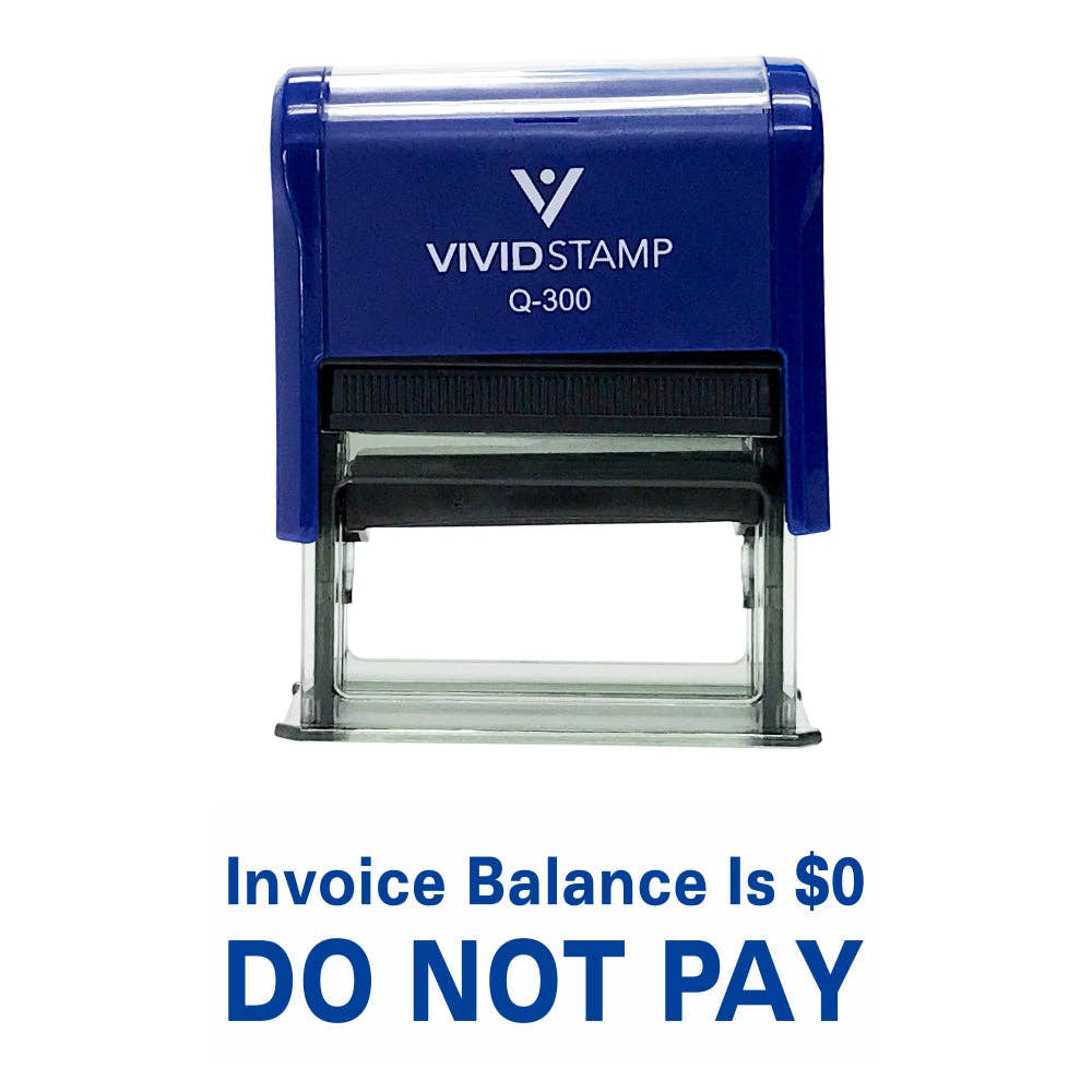 All Quality - Wholesale Rubber/Decorative Stamp - Invoice Balance is 0. DO NOT PAY Self Inking Rubber Stamp0