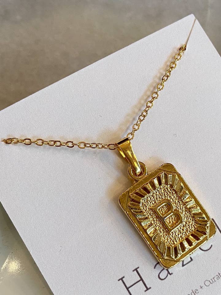 Initial Necklace for wholesale by Hazelry