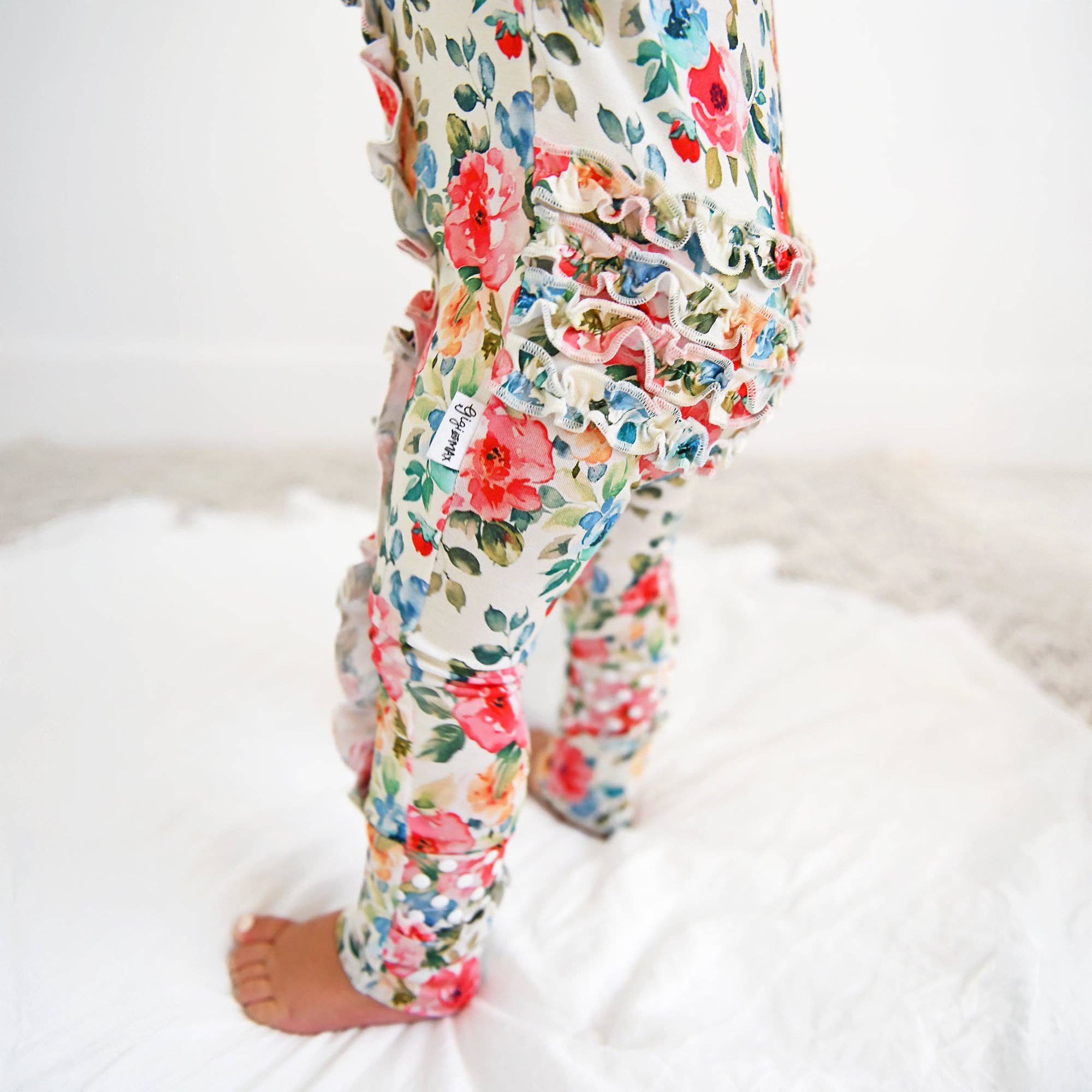 Gigi and Max - Wholesale Jumpsuit - Baby - Nayeli RUFFLE ZIP Bamboo One Piece Floral Baby Clothing10