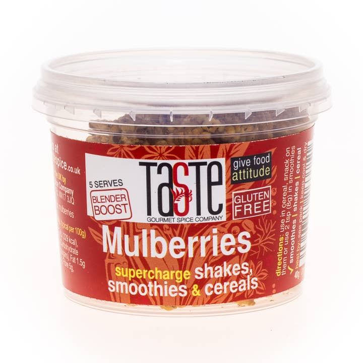 Mullbär 40g för wholesale av Taste Gourmet Spice Co