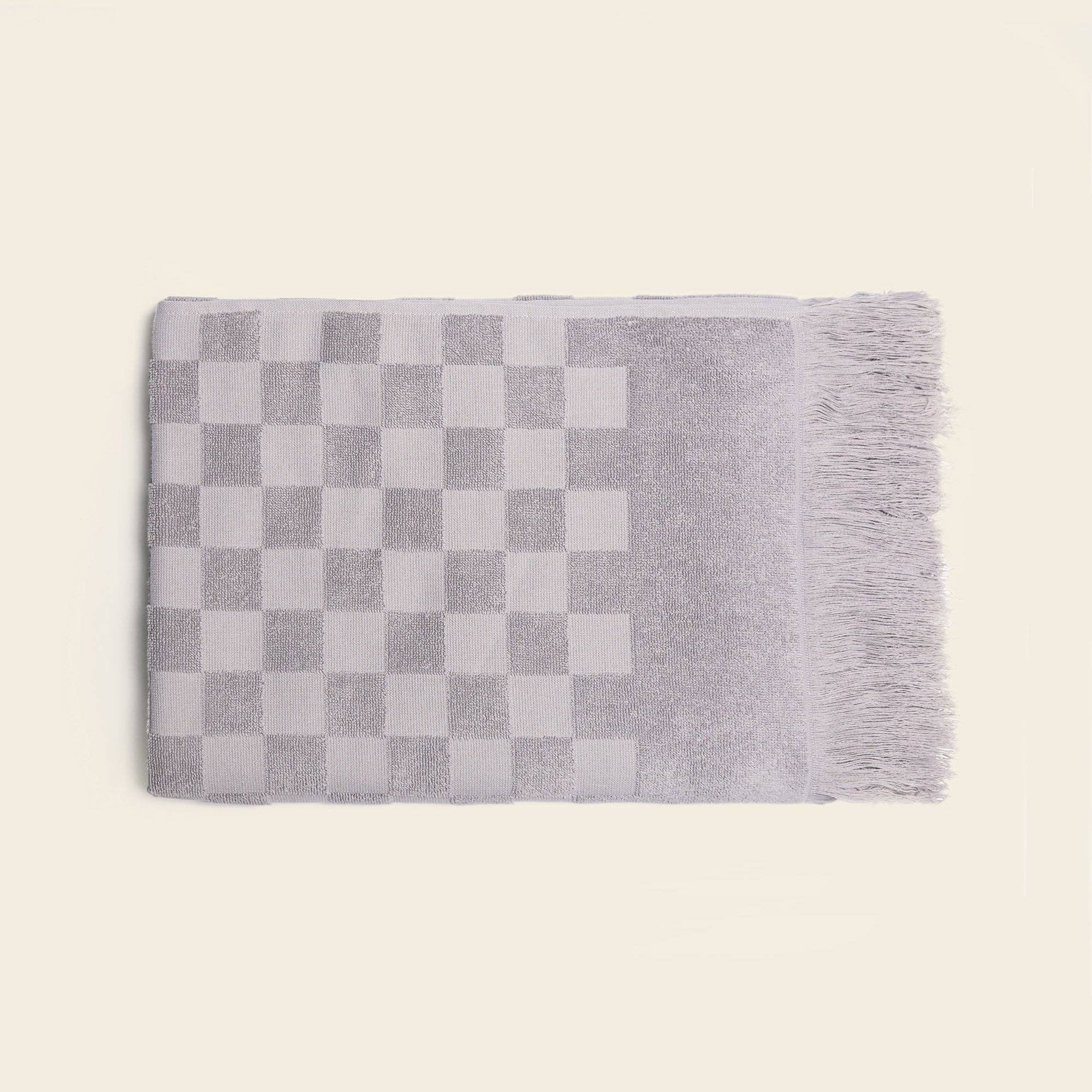 Happy Place Brand - Wholesale Bath Towel - Organic Checkered Bath Towel0