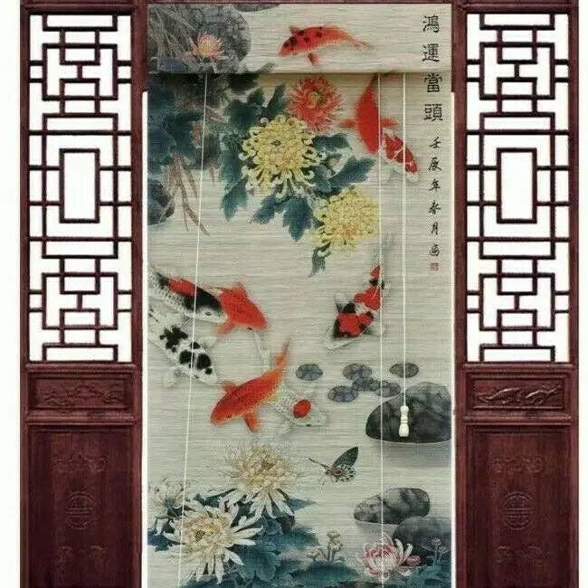 everythingbamboo - Wholesale Curtain - Bamboo Curtain & Screen Blind Rolling Curtain Panel Privacy Custom Size Picture Made to Order0