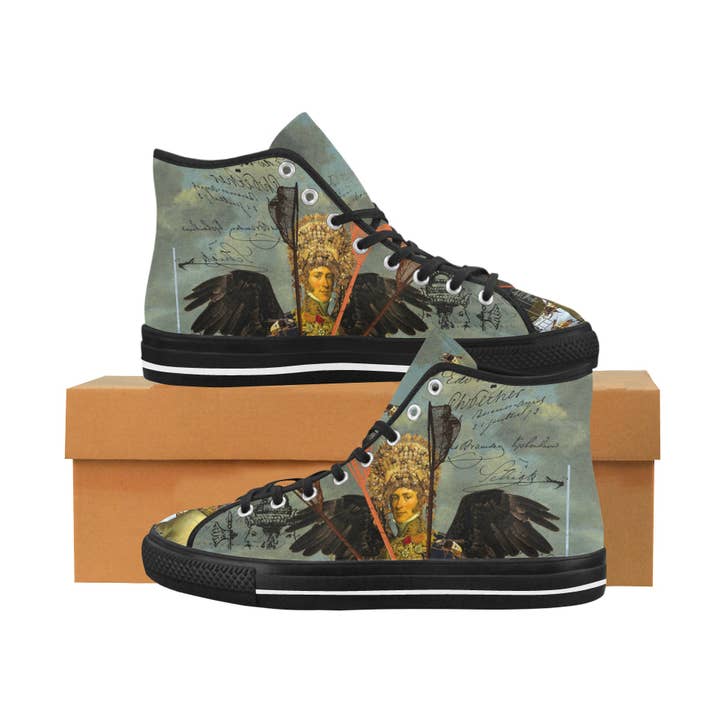 THE YOUNG KING ALT. 2 II Men's All Over Print Canvas Sneakers for wholesale by Bønes and Balløøns