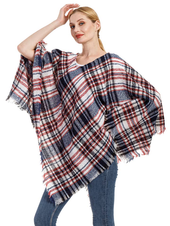 Winter poncho: WPCH-89 for wholesale by Imagine Imports