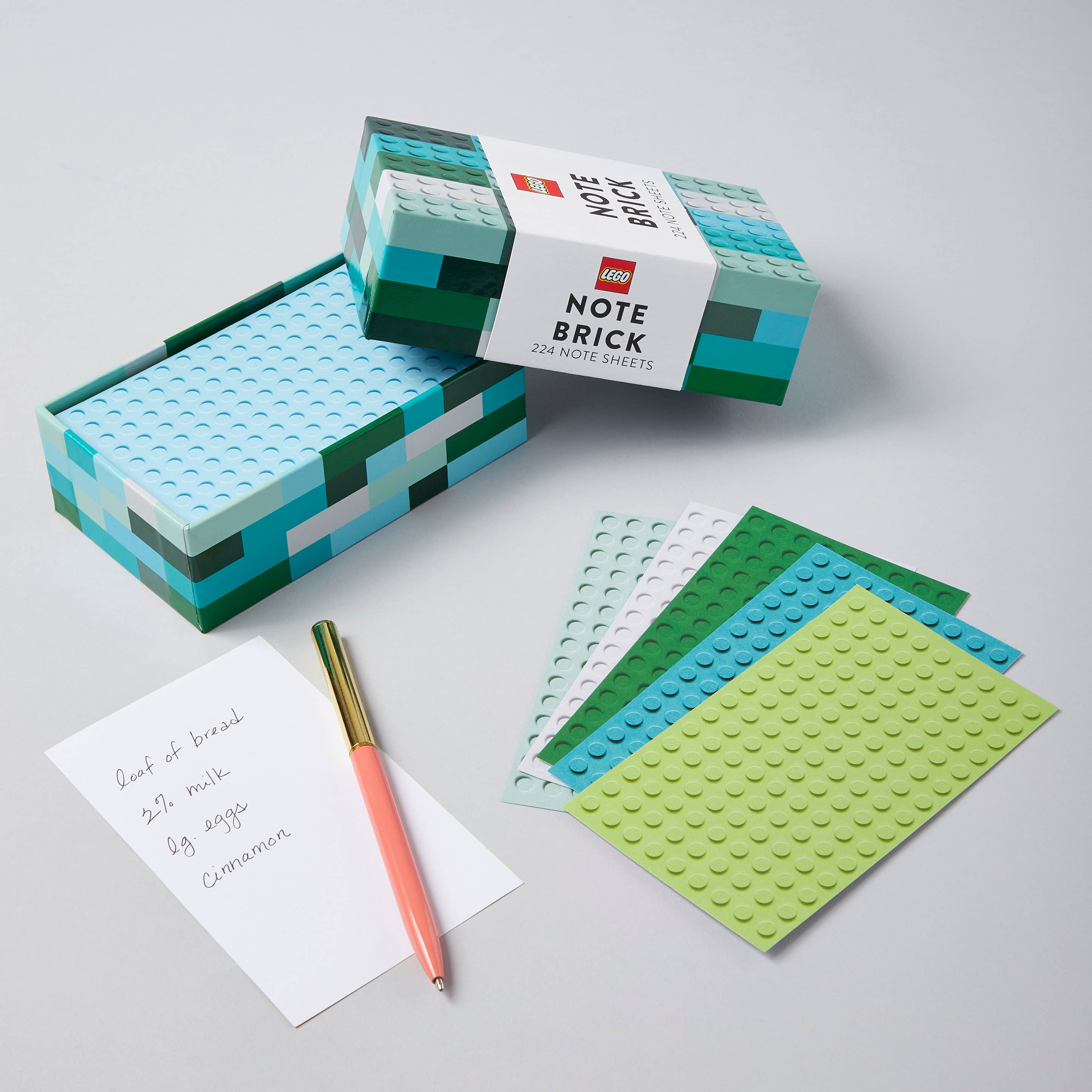 Chronicle Books - Wholesale Notepad - Lego Note Brick (Blue-Green)4