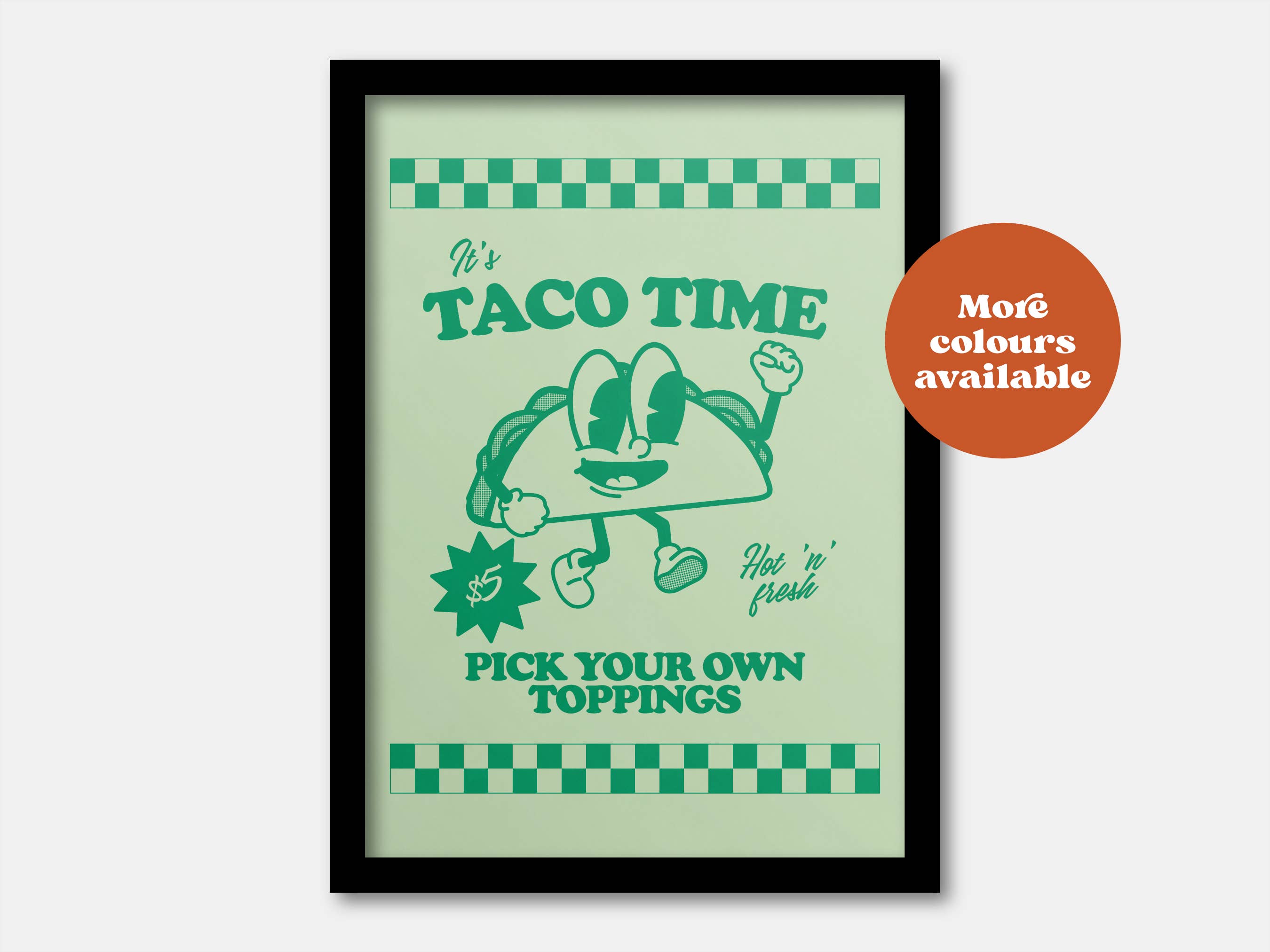 Lauren Beth Designs – wholesale Art print – Takeaway Taco Print0