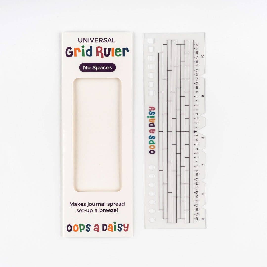 Oops a Daisy UK Ltd – wholesale Stencil/craft die – Universal Journal Grid Ruler - No Spaces5
