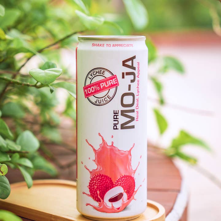 Pure Mo-Ja – wholesale Fruit juice – 100% Pure Lychee Juice 320ml (Pack of 12) 8