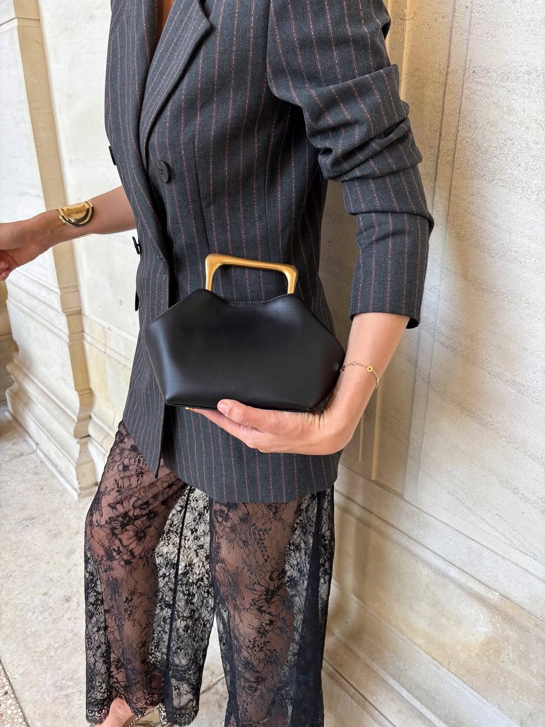 Sook Stainable - Vendita all'ingrosso Borsa con manico - Donna - Sora - Borsa a mano e a spalla in pelle autentica metallizzata19