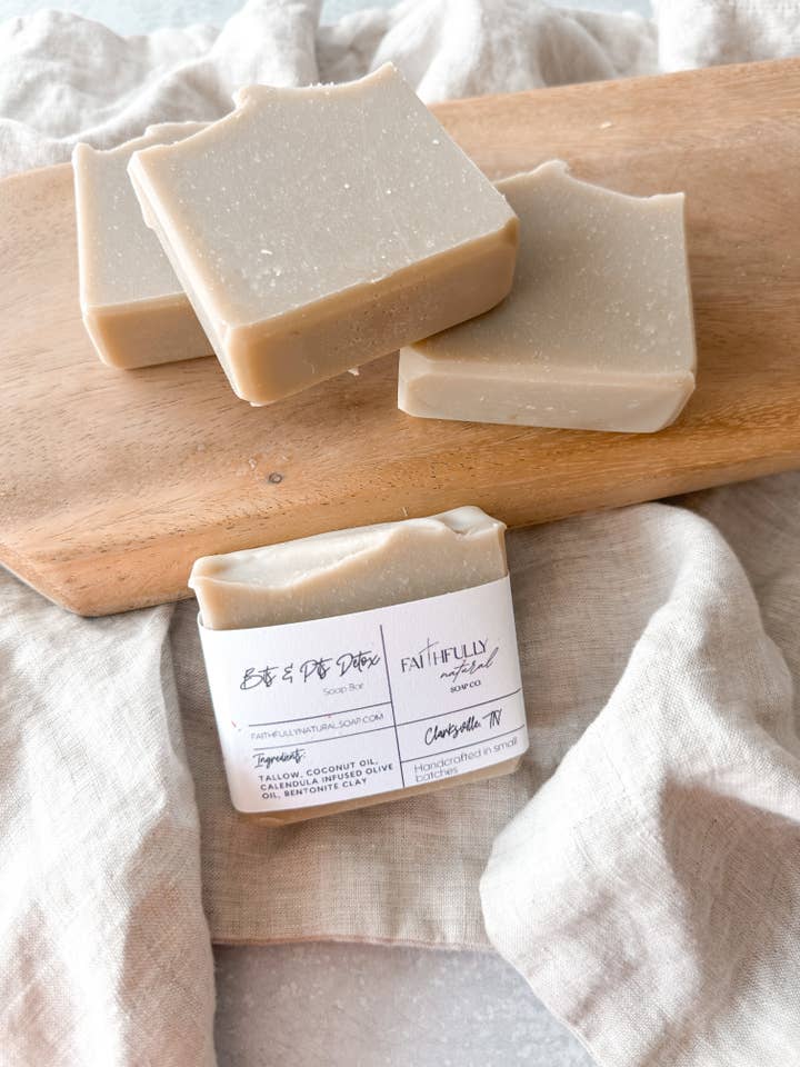 Bits & Pits Detox for wholesale by Faithfully Natural Soap Co