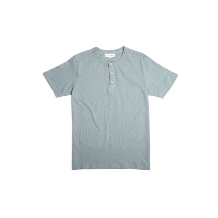 Hemp Camel - Wholesale T-Shirt - Men's - Hemp & Cotton Henley1